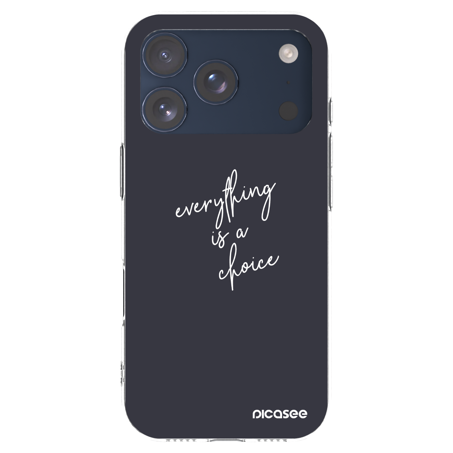 Picasee husă transparentă din silicon pentru Apple iPhone 17 Pro - Everything is a choice