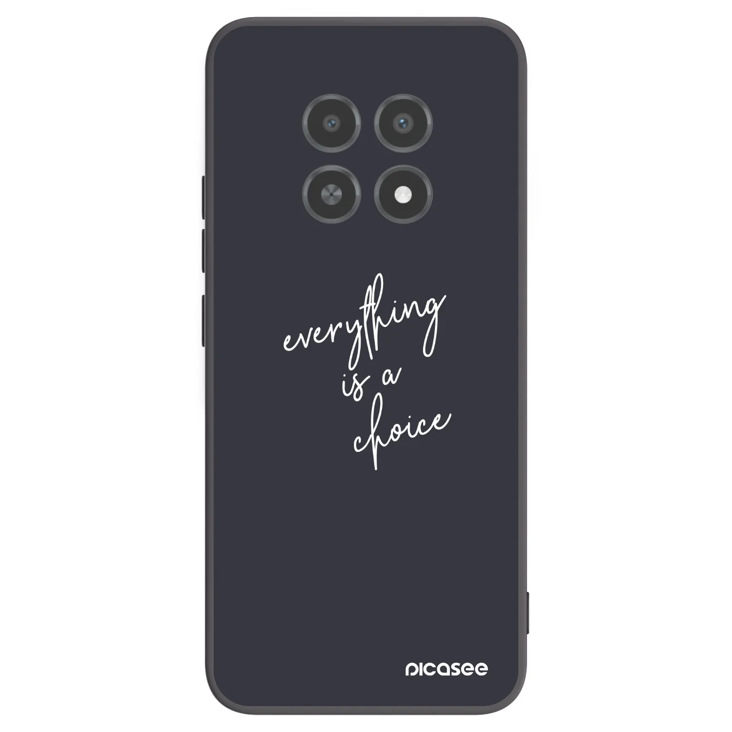 Picasee husă neagră din silicon pentru Realme 12X - Everything is a choice