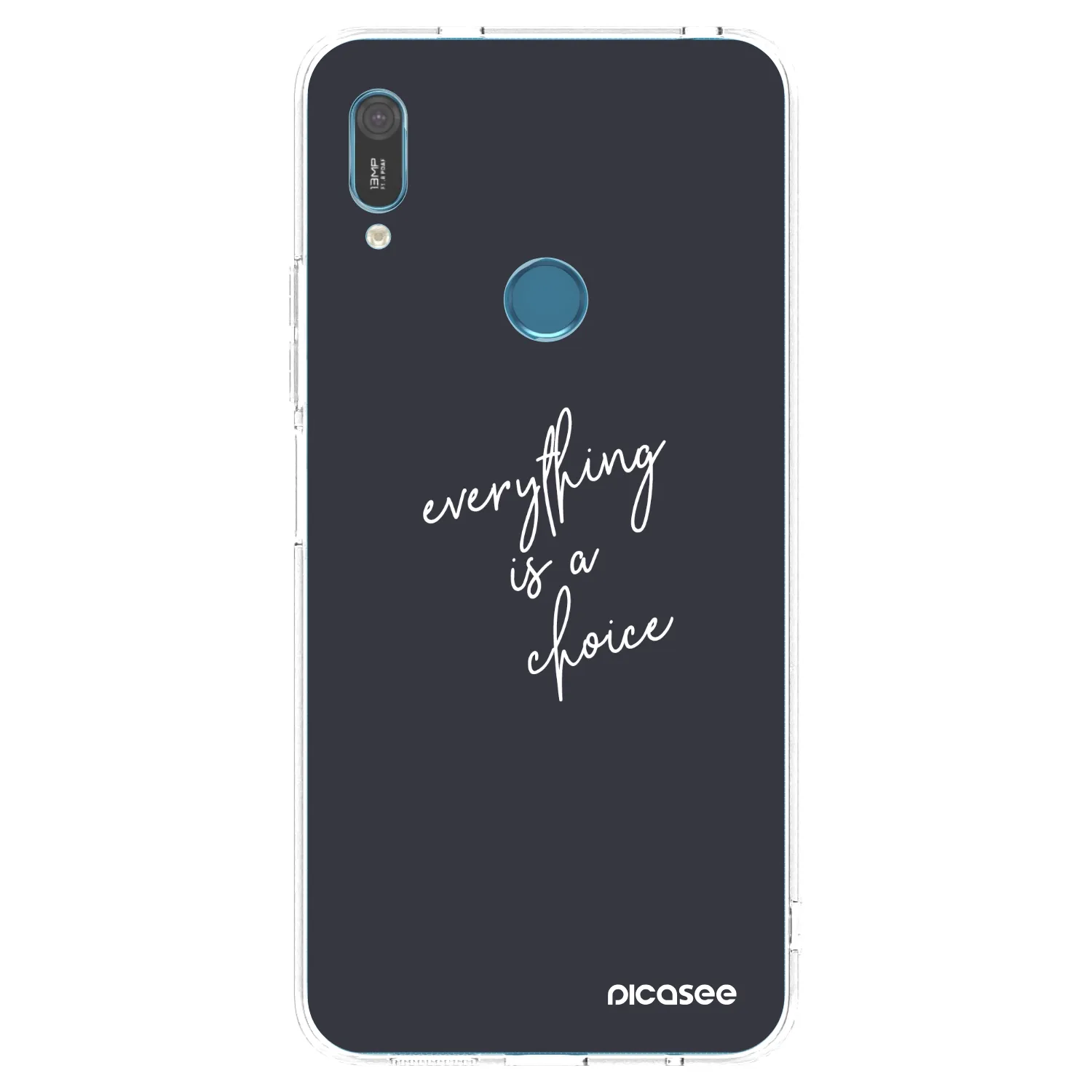 Picasee husă transparentă din silicon pentru Huawei Y6 2019 - Everything is a choice