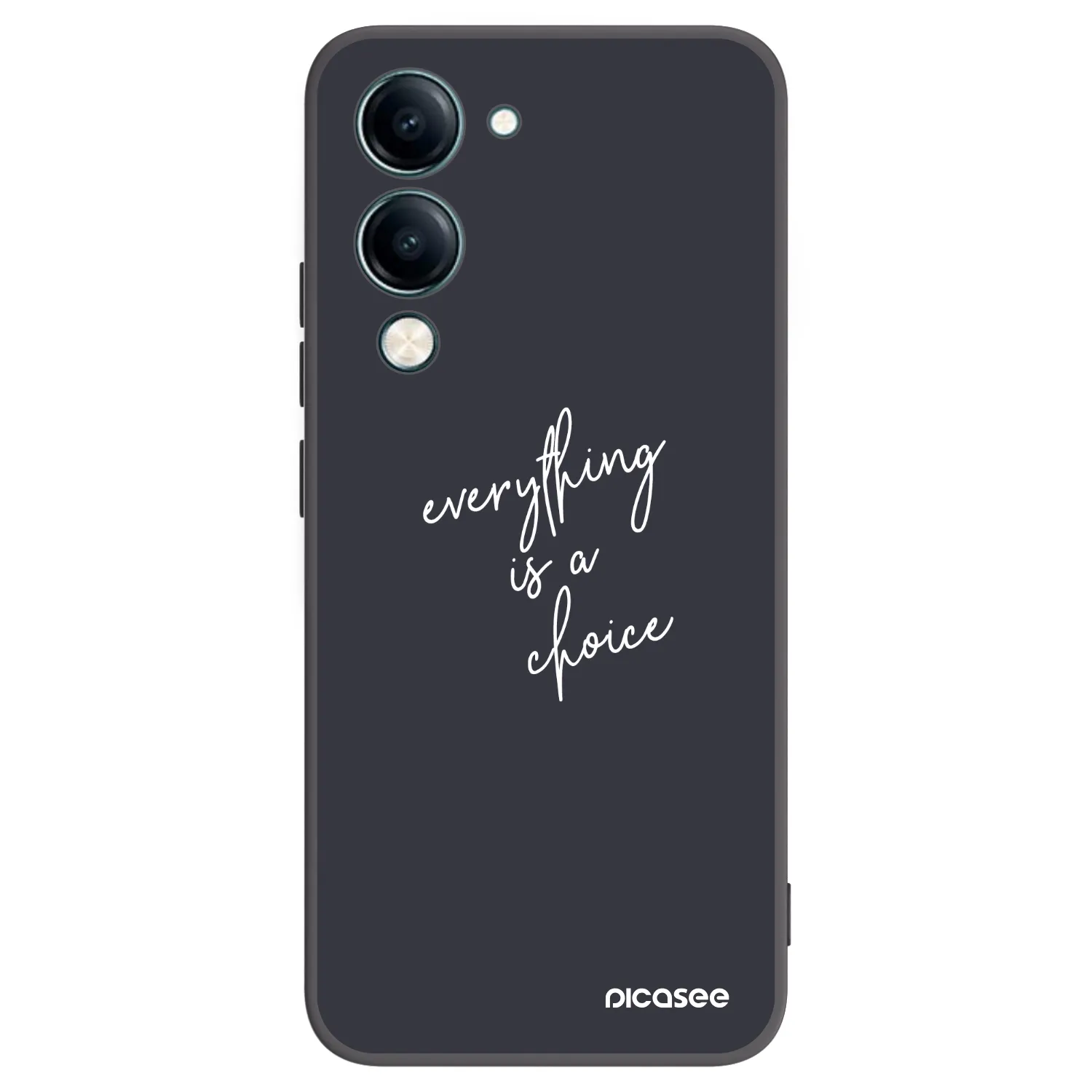 Picasee husă neagră din silicon pentru Vivo Y29s 5G - Everything is a choice