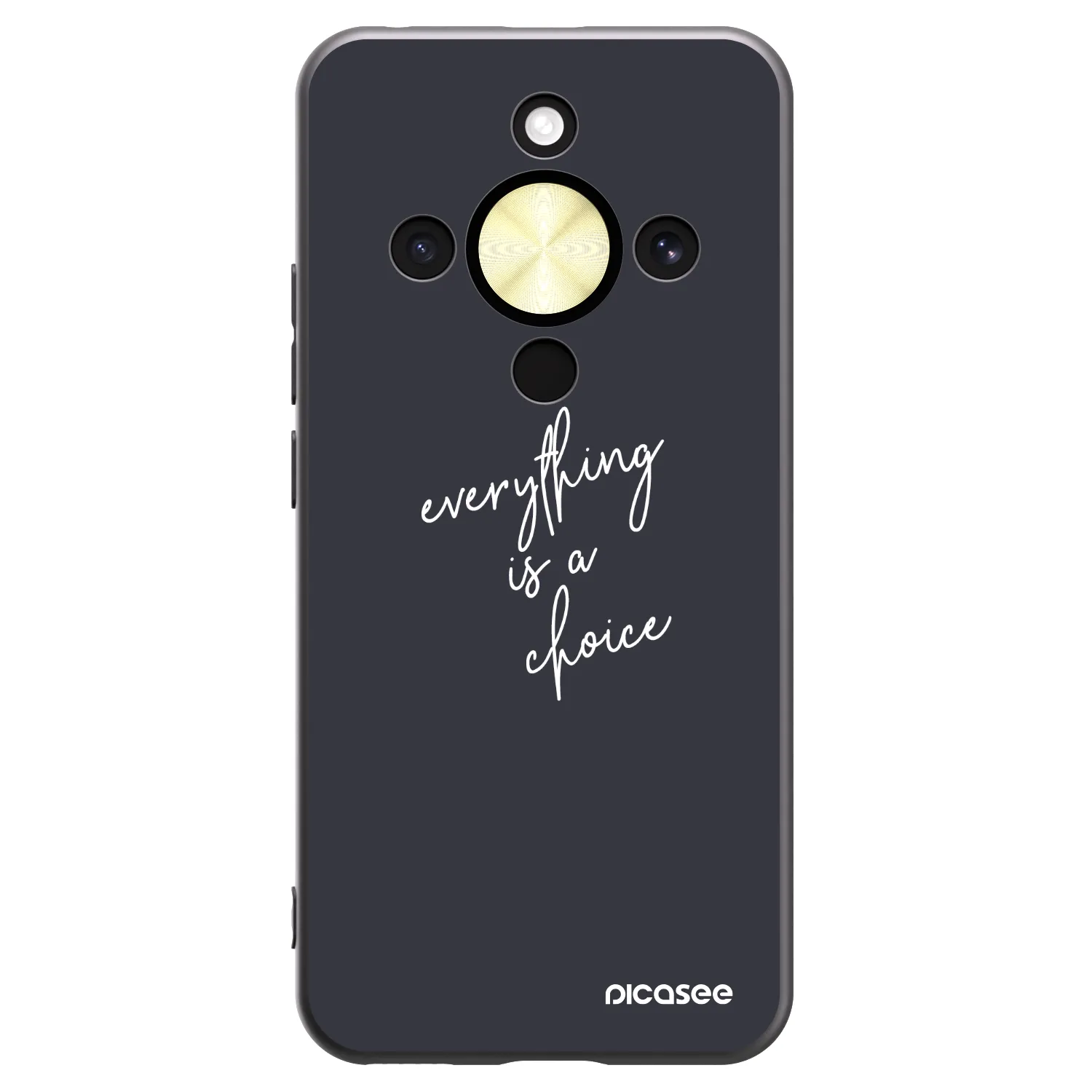 Picasee husă neagră din silicon pentru Honor Magic8 Lite 5G - Everything is a choice