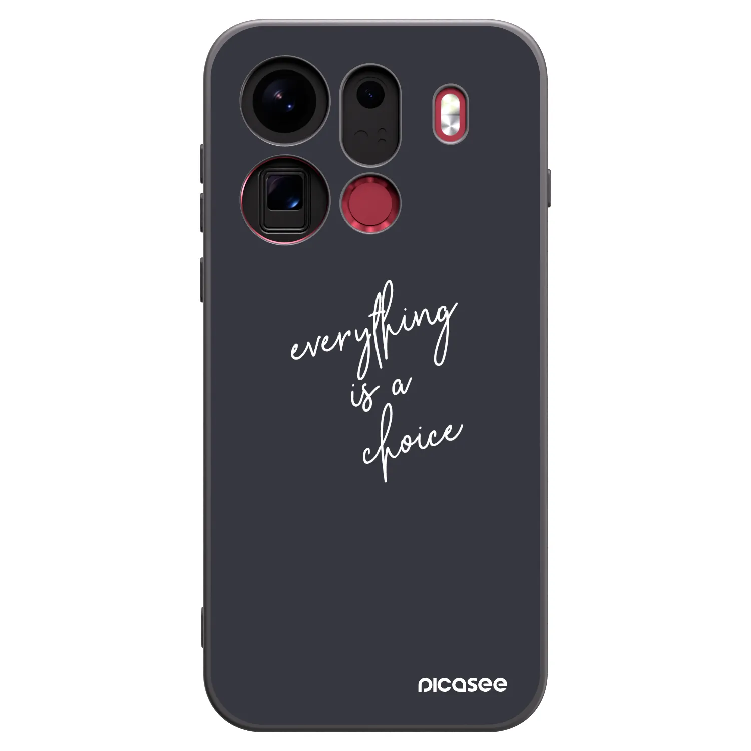 Picasee husă neagră din silicon pentru OPPO Find X9 Pro - Everything is a choice