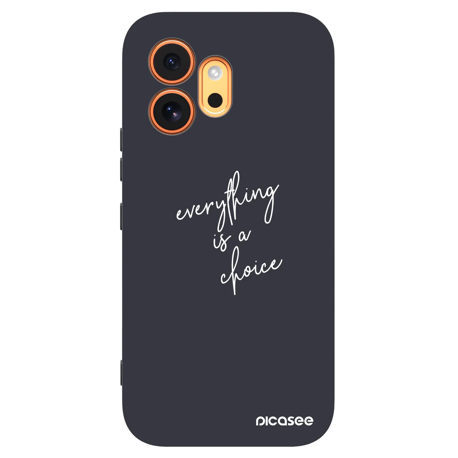 Picasee husă neagră din silicon pentru Honor 600 - Everything is a choice