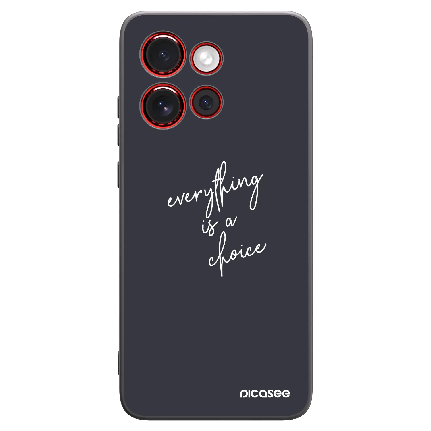 Picasee husă neagră din silicon pentru Motorola Edge 60 Neo 5G - Everything is a choice