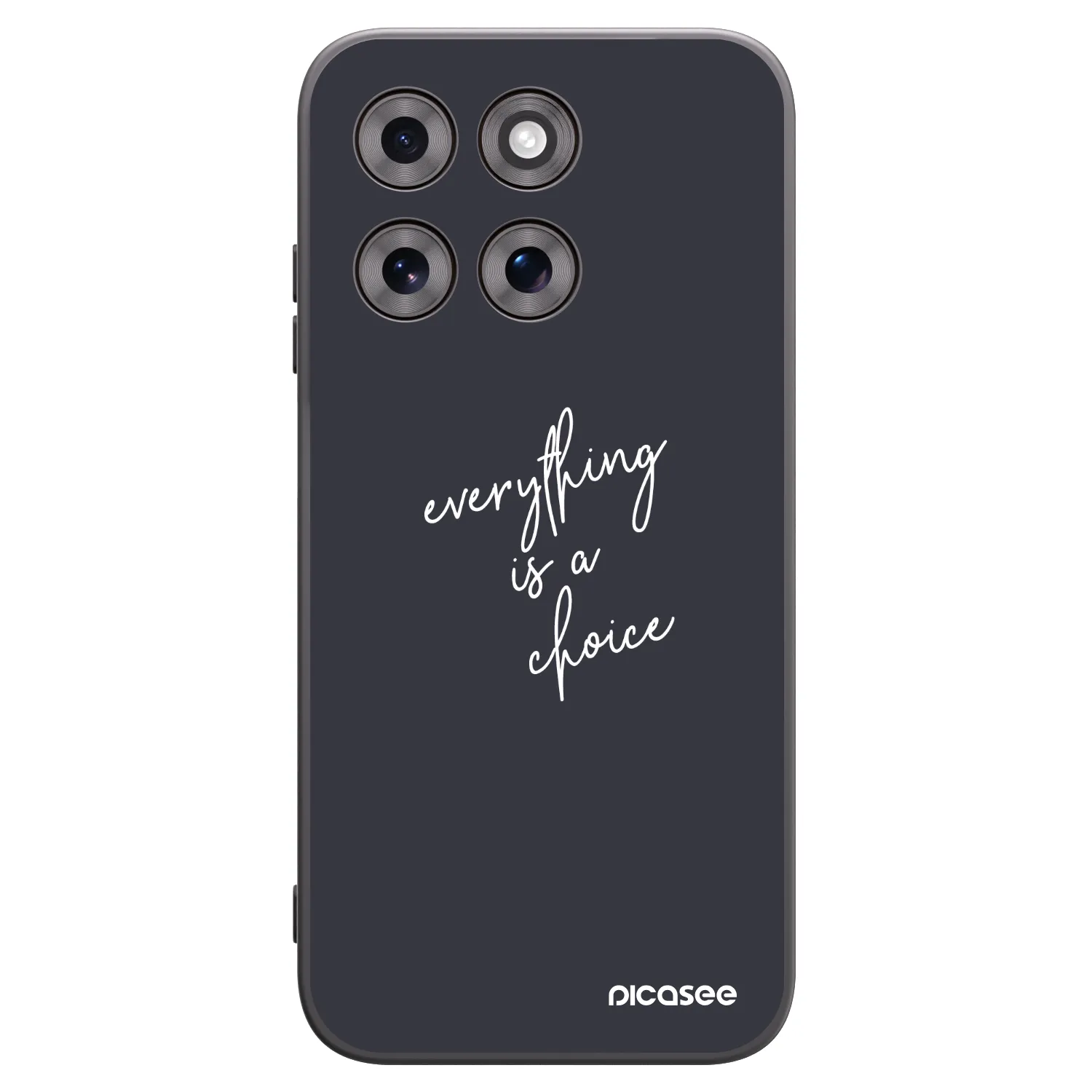 Picasee husă neagră din silicon pentru Motorola Moto G77 - Everything is a choice