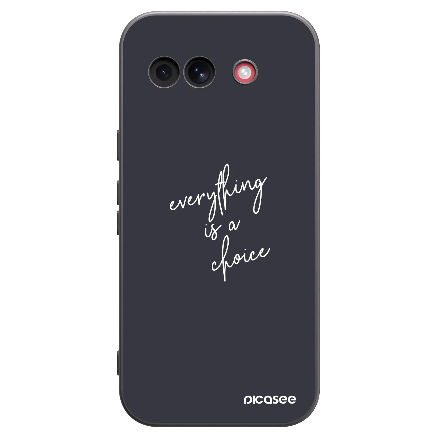 Picasee husă neagră din silicon pentru Google Pixel 10a - Everything is a choice