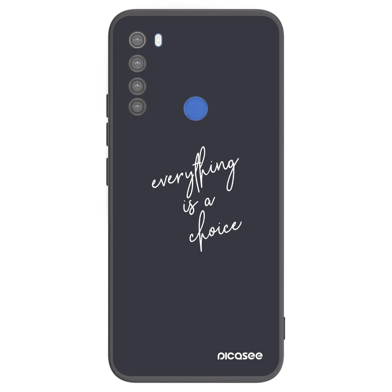Picasee husă neagră din silicon pentru Xiaomi Redmi Note 8T - Everything is a choice