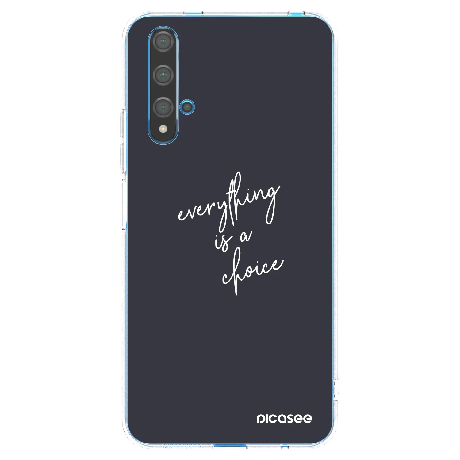 Picasee husă transparentă din silicon pentru Huawei Nova 5T - Everything is a choice