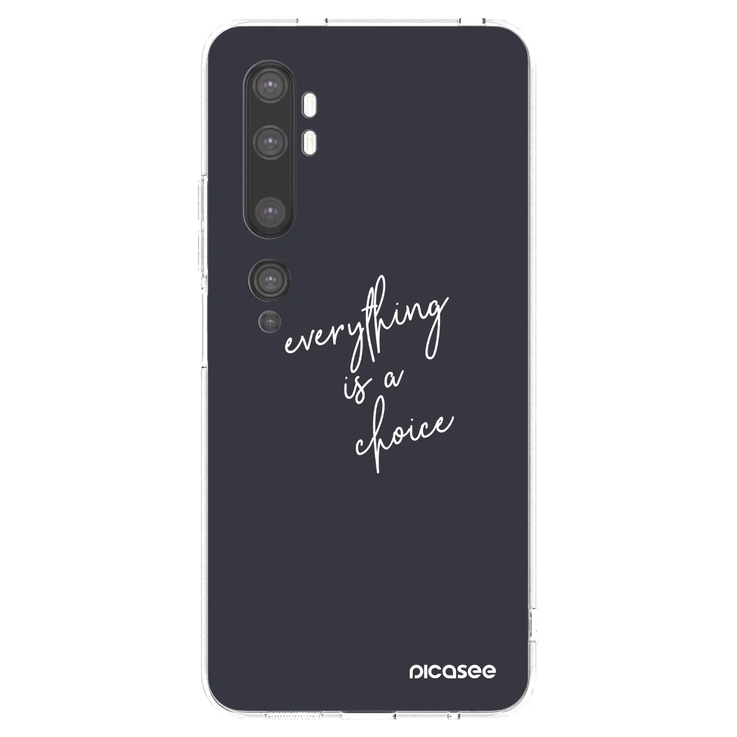 Picasee husă transparentă din silicon pentru Xiaomi Mi Note 10 (Pro) - Everything is a choice