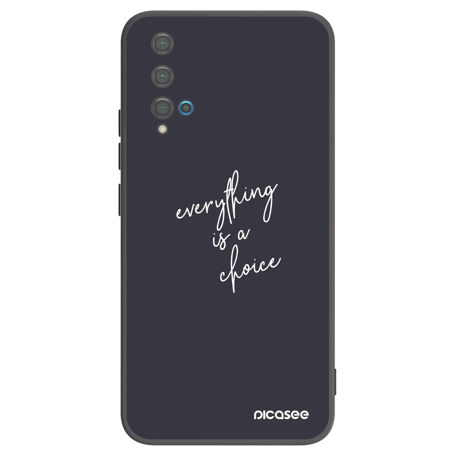 Picasee husă neagră din silicon pentru Huawei Nova 5T - Everything is a choice