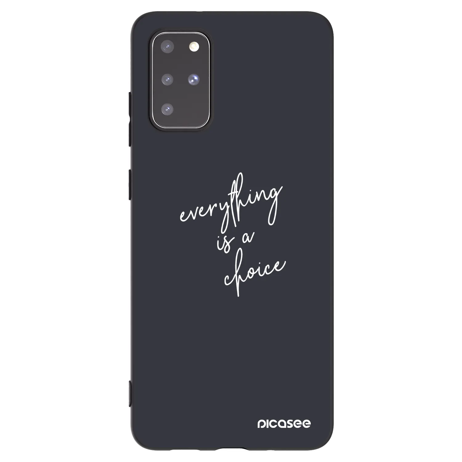 Picasee husă neagră din silicon pentru Samsung Galaxy S20+ G985F - Everything is a choice