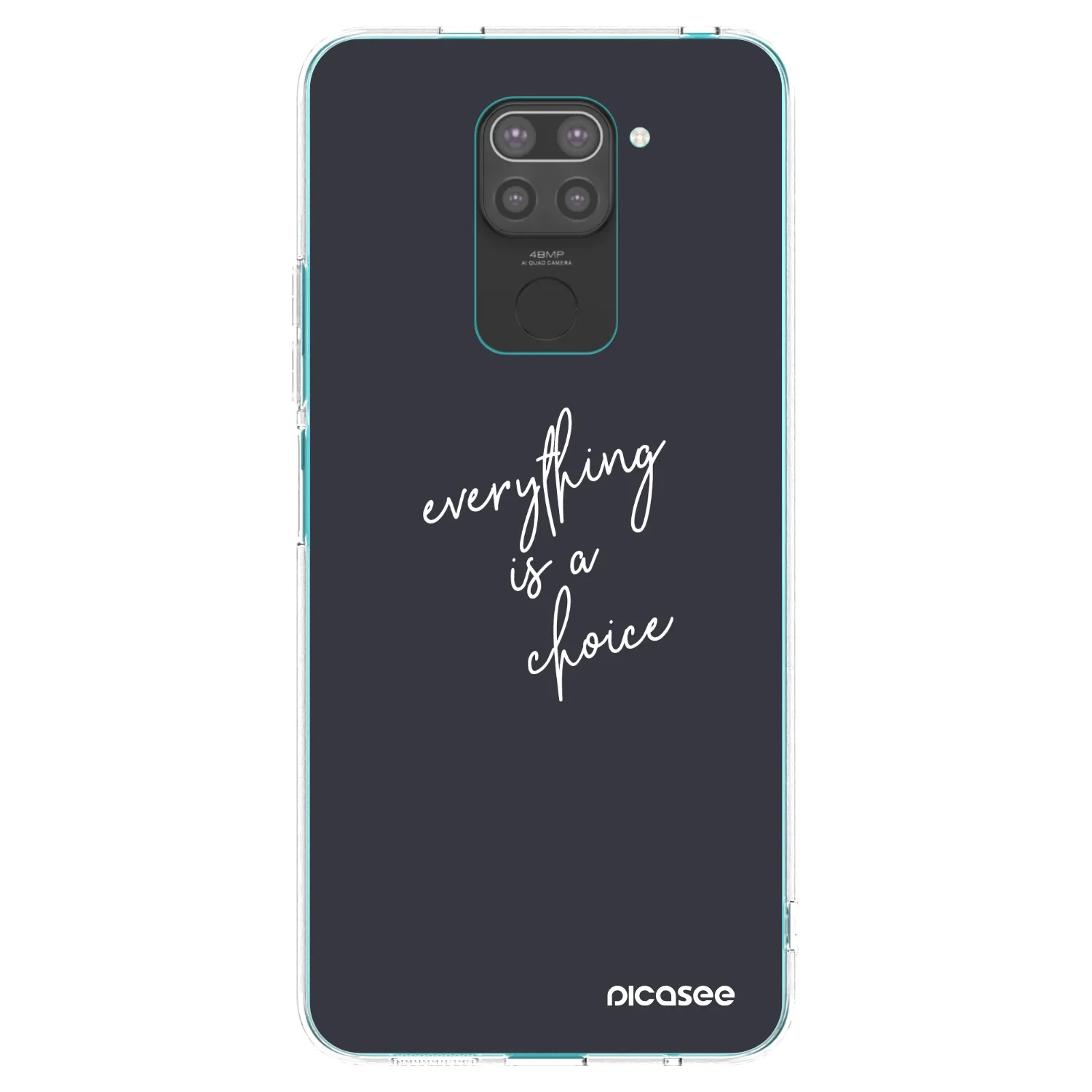 Picasee husă neagră din silicon pentru Xiaomi Redmi Note 9 - Everything is a choice