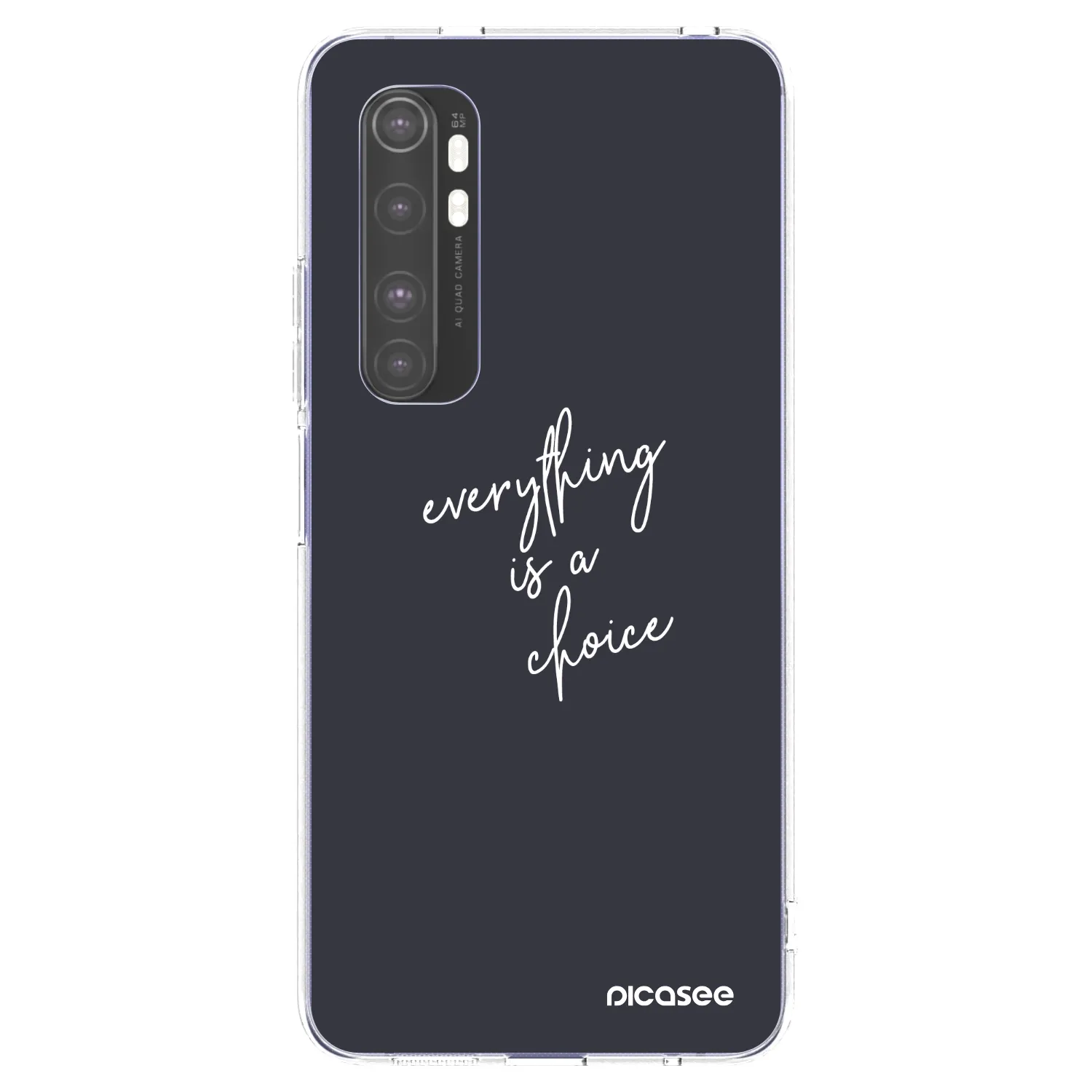 Picasee husă transparentă din silicon pentru Xiaomi Mi Note 10 Lite - Everything is a choice