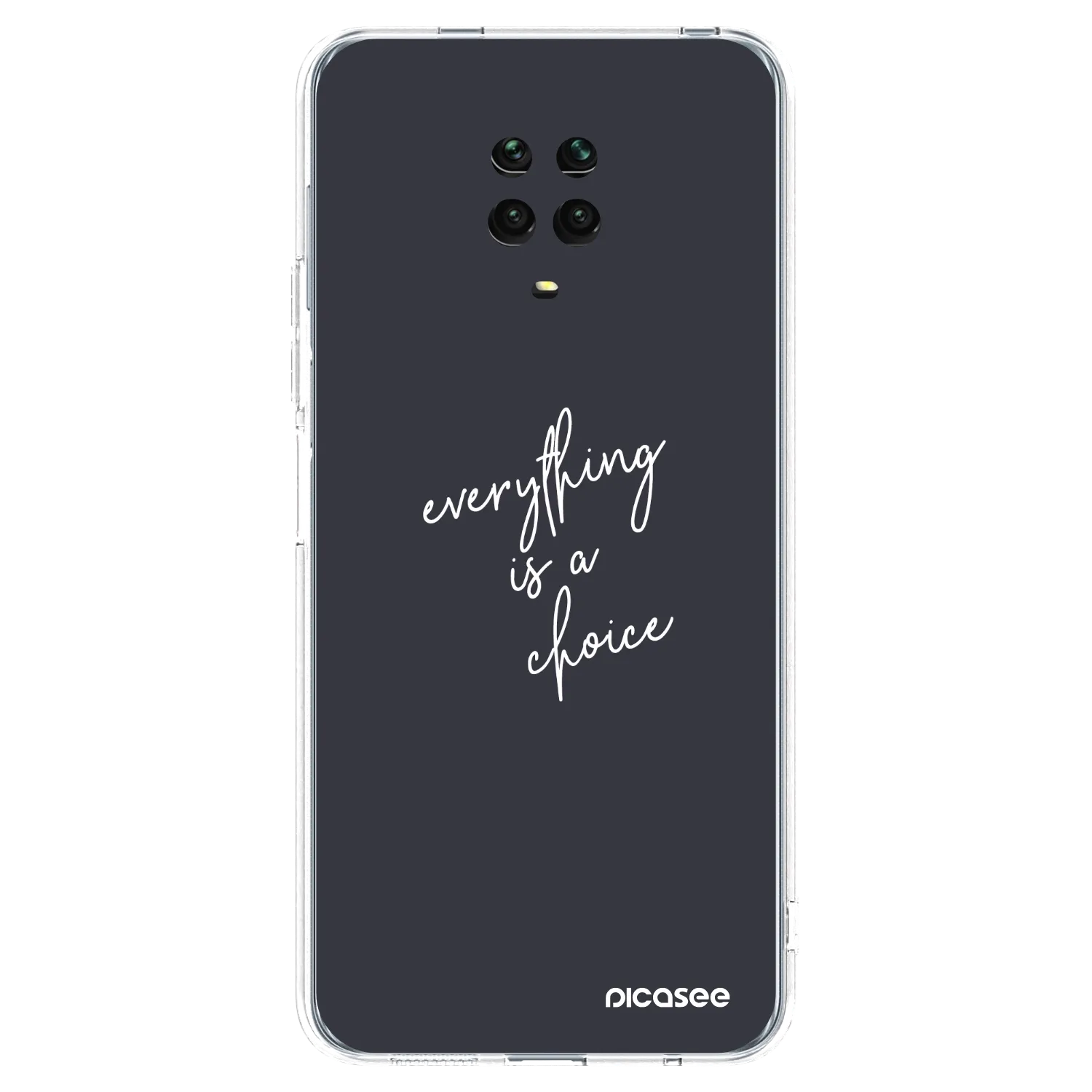 Picasee husă transparentă din silicon pentru Xiaomi Redmi Note 9S - Everything is a choice