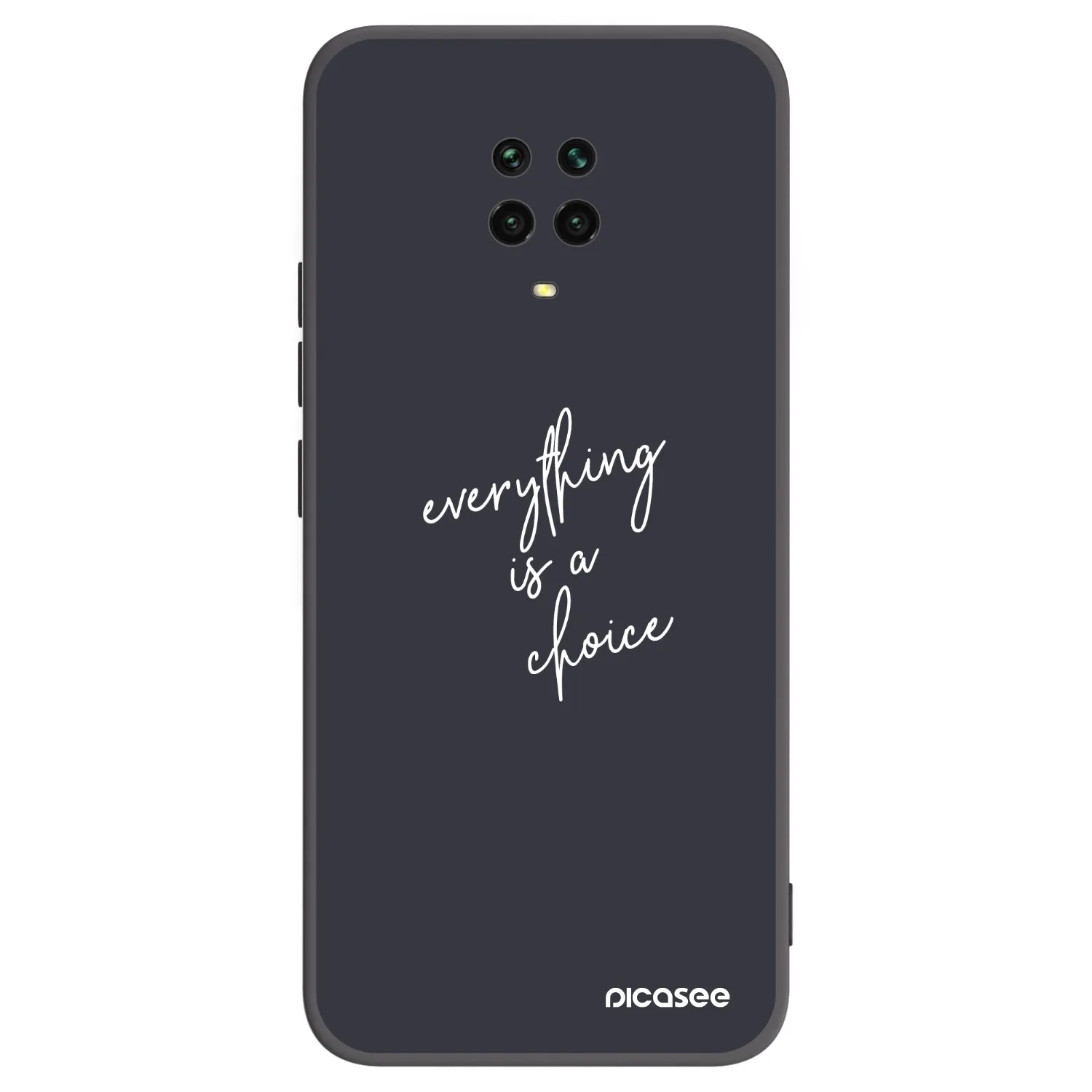 Picasee husă neagră din silicon pentru Xiaomi Redmi Note 9S - Everything is a choice