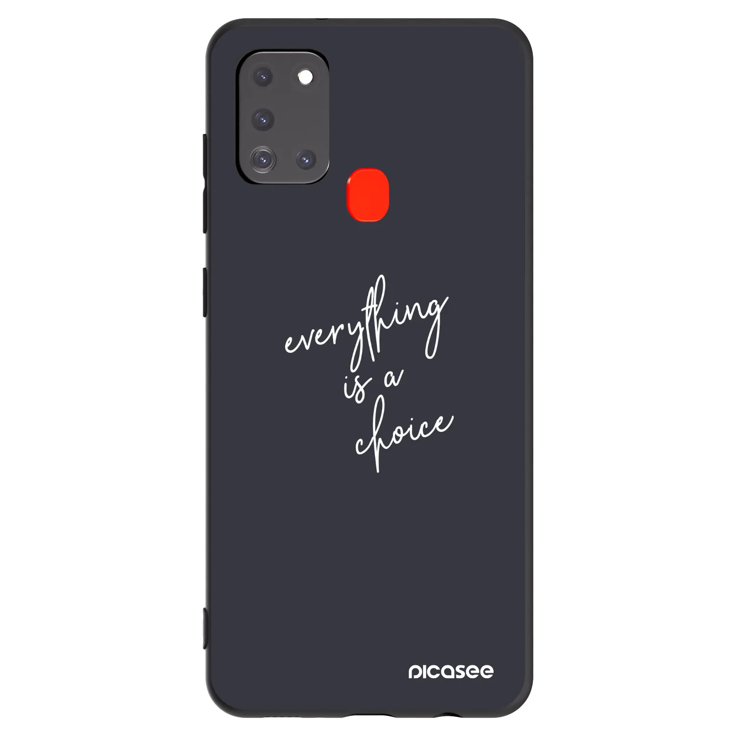 Picasee husă neagră din silicon pentru Samsung Galaxy A21s - Everything is a choice