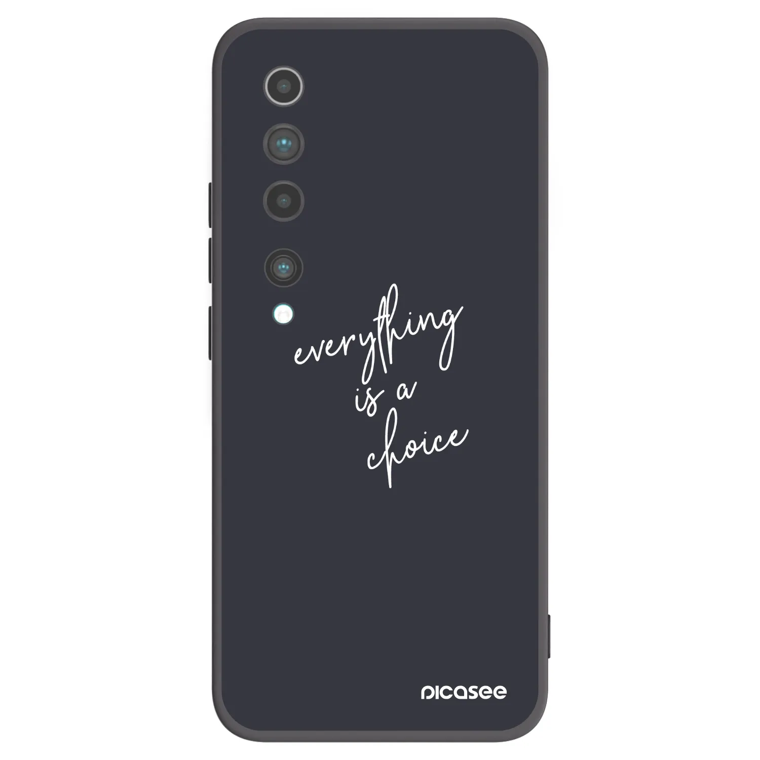 Picasee husă neagră din silicon pentru Xiaomi Mi 10 - Everything is a choice