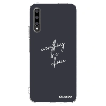 Picasee husă transparentă din silicon pentru Honor 9X Pro - Everything is a choice
