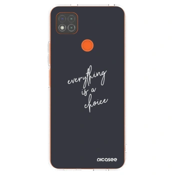 Picasee husă transparentă din silicon pentru Xiaomi Redmi 9C - Everything is a choice