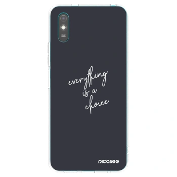 Picasee husă transparentă din silicon pentru Xiaomi Redmi 9A - Everything is a choice
