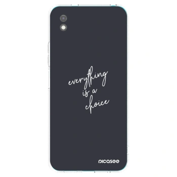 Picasee husă neagră din silicon pentru Xiaomi Redmi 9A - Everything is a choice