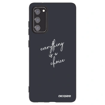 Picasee husă neagră din silicon pentru Samsung Galaxy S20 FE - Everything is a choice