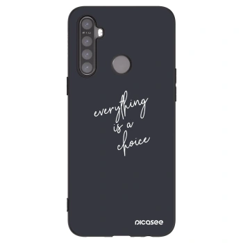 Picasee husă neagră din silicon pentru Realme 6i - Everything is a choice