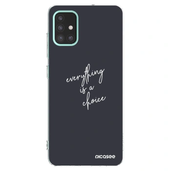 Picasee husă transparentă din silicon pentru Samsung Galaxy M31s - Everything is a choice