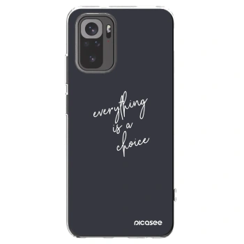 Picasee husă transparentă din silicon pentru Xiaomi Redmi Note 10S - Everything is a choice