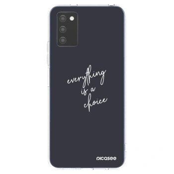 Picasee husă transparentă din silicon pentru Samsung Galaxy A02s A025G - Everything is a choice