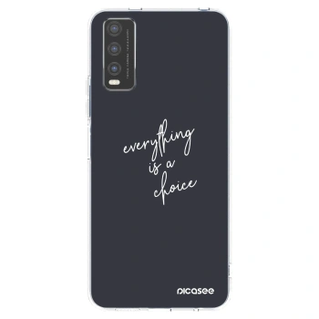 Picasee husă transparentă din silicon pentru Vivo Y20s - Everything is a choice