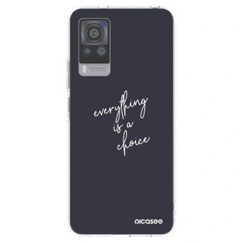 Picasee husă transparentă din silicon pentru Vivo X60 Pro 5G - Everything is a choice