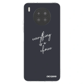 Picasee husă transparentă din silicon pentru Huawei Nova 8i - Everything is a choice