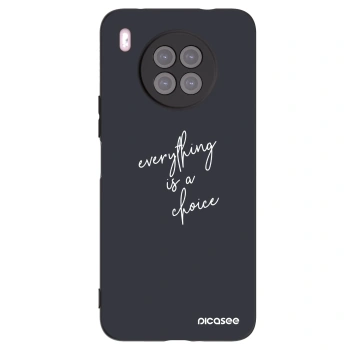 Picasee husă neagră din silicon pentru Huawei Nova 8i - Everything is a choice