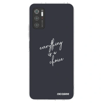 Picasee husă transparentă din silicon pentru Xiaomi Poco M3 Pro 5G - Everything is a choice