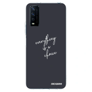 Picasee husă transparentă din silicon pentru Vivo Y11s - Everything is a choice