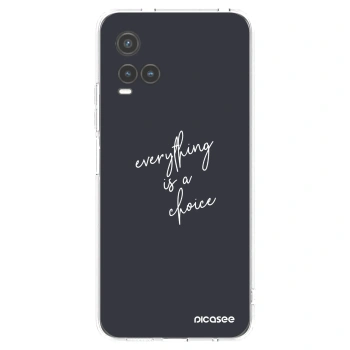 Picasee husă transparentă din silicon pentru Vivo Y33s - Everything is a choice