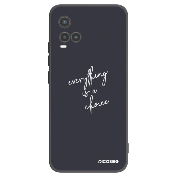 Picasee husă neagră din silicon pentru Vivo Y33s - Everything is a choice