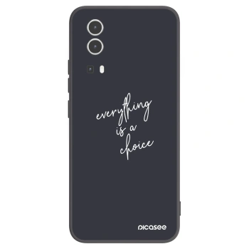 Picasee husă neagră din silicon pentru Vivo Y72 5G - Everything is a choice