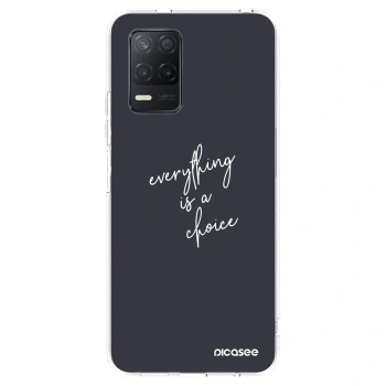 Picasee husă transparentă din silicon pentru Realme 8 5G - Everything is a choice
