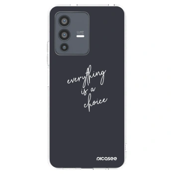 Picasee husă transparentă din silicon pentru Vivo V23 5G - Everything is a choice