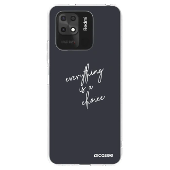 Picasee husă transparentă din silicon pentru Xiaomi Redmi 10C - Everything is a choice