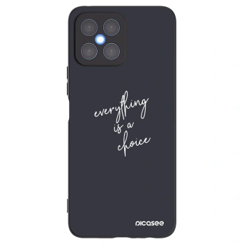 Picasee husă neagră din silicon pentru Honor X8 4G - Everything is a choice