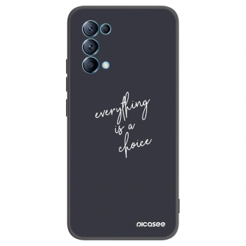 Picasee husă neagră din silicon pentru OPPO Reno 5 5G - Everything is a choice