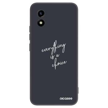Picasee husă neagră din silicon pentru Vivo Y01 - Everything is a choice