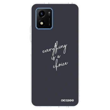Picasee husă transparentă din silicon pentru Vivo Y01 - Everything is a choice