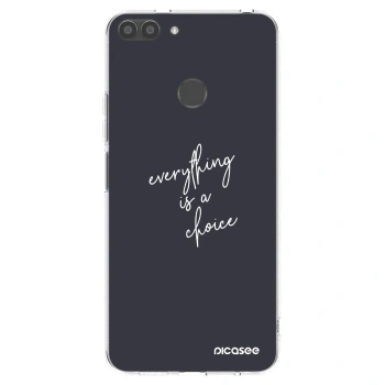 Picasee husă transparentă din silicon pentru Huawei P Smart - Everything is a choice