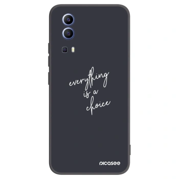 Picasee husă neagră din silicon pentru Vivo Y52 5G - Everything is a choice