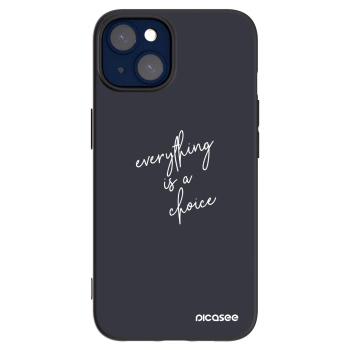 Picasee husă neagră din silicon pentru Apple iPhone 14 - Everything is a choice