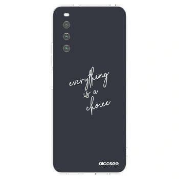 Picasee husă transparentă din silicon pentru Sony Xperia 10 IV 5G - Everything is a choice